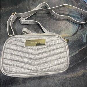 Steve Madden Metallic Silver Crossbody Bag